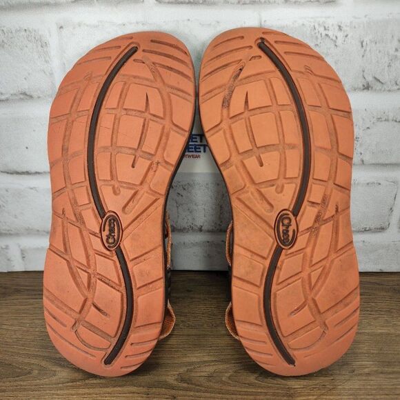 Chaco ZX2 Women’s Sport Hiking Outdoor Sandals Patched Amber Orange Brown Size 7 - Picture 9 of 9